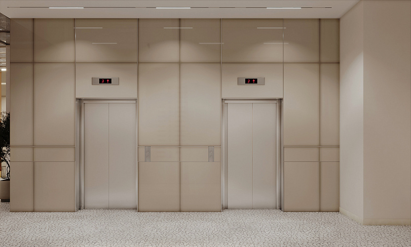 Интерьеры МОП 4-й очереди сити-квартала "Инские холмы"