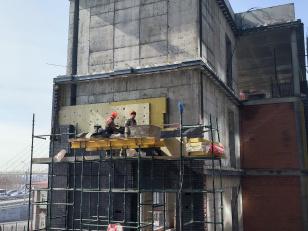 Ход строительства "Инских холмов" в марте 2026