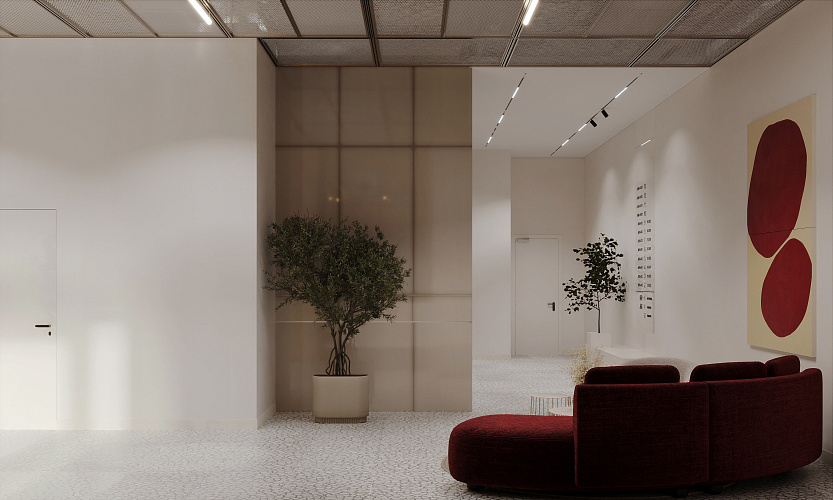 Интерьеры МОП 4-й очереди сити-квартала "Инские холмы"