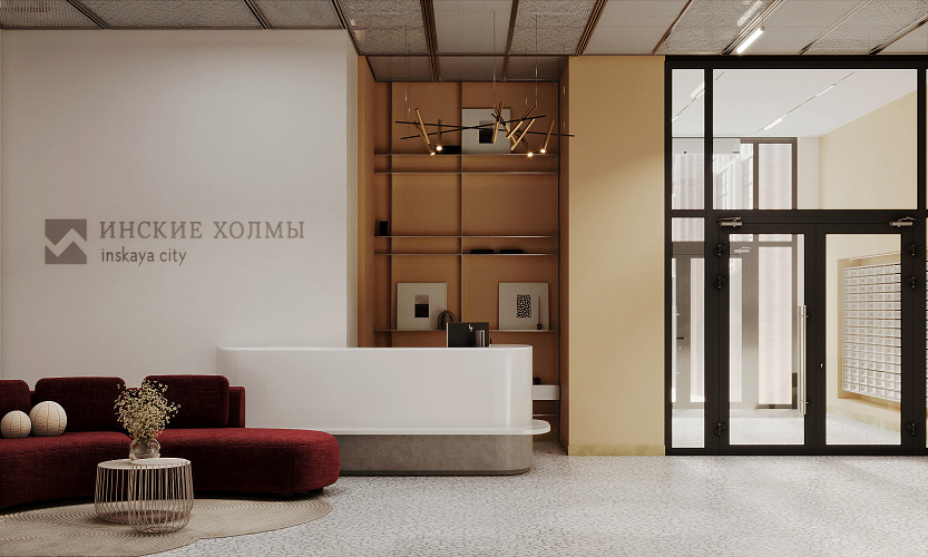 Интерьеры МОП 4-й очереди сити-квартала "Инские холмы"