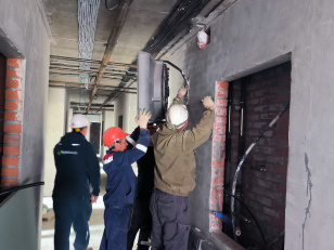 Ход строительства "Инских холмов" в апреле 2026