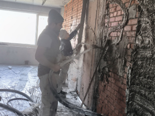 Ход строительства "Инских холмов" в марте 2026