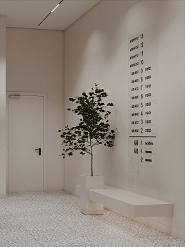 Интерьеры МОП 4-й очереди сити-квартала "Инские холмы"