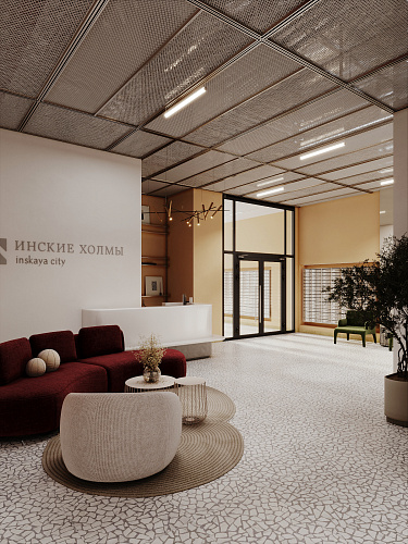 Интерьеры МОП 4-й очереди сити-квартала "Инские холмы"