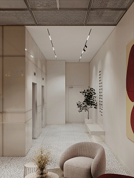 Интерьеры МОП 4-й очереди сити-квартала "Инские холмы"