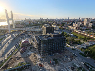 Ход строительства "Инских холмов" в августе 2026